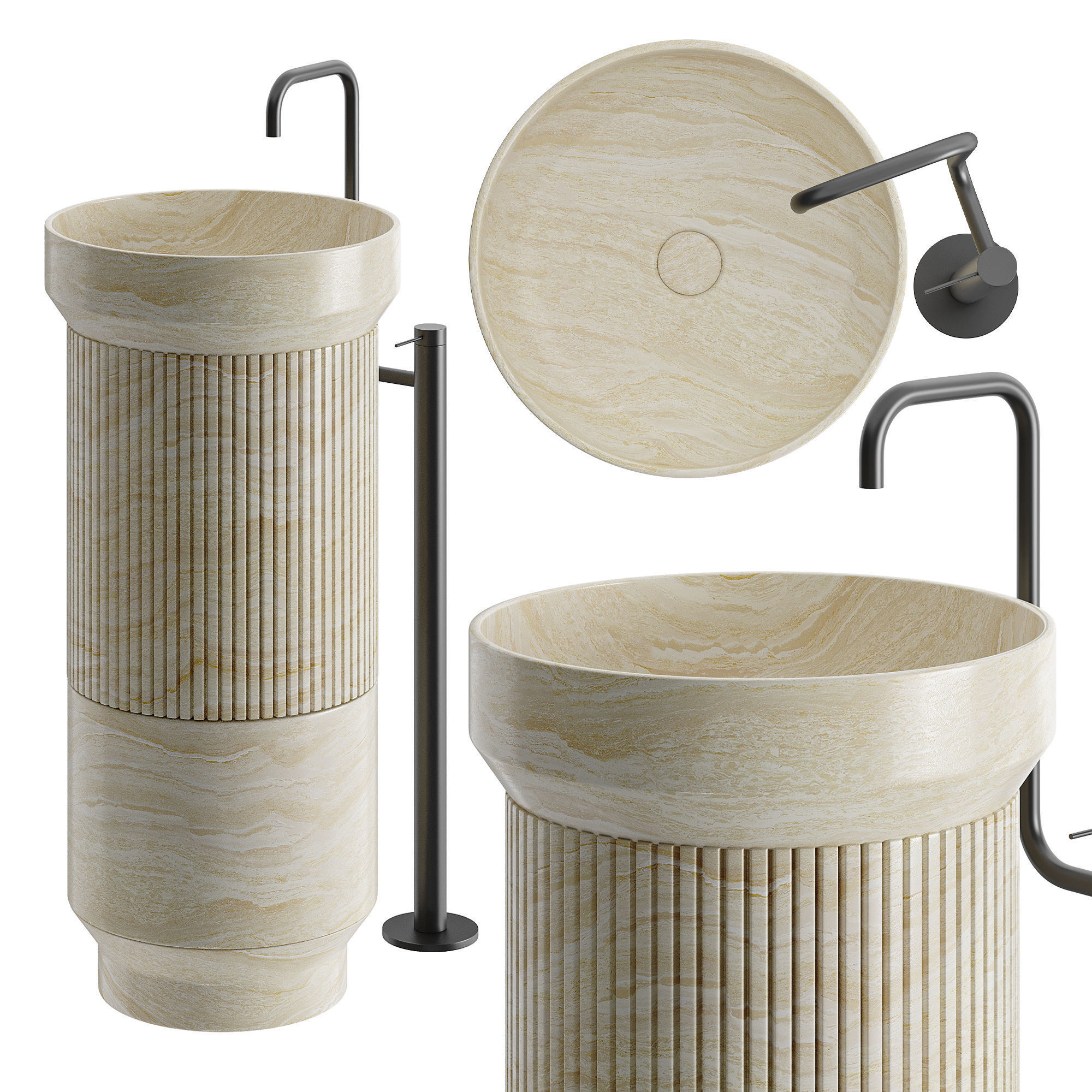 Maami Home DORIC Washbasin 3D model_6