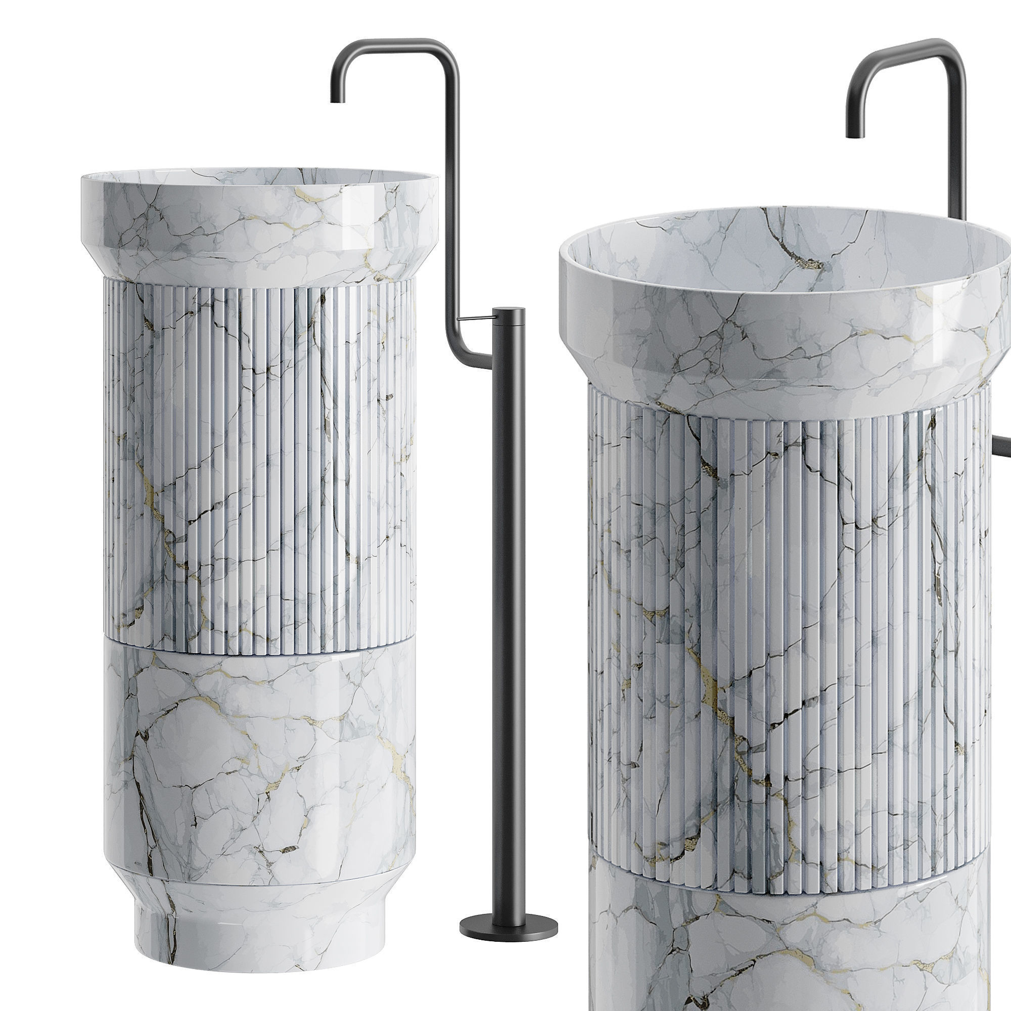 Maami Home DORIC Washbasin 3D model_3