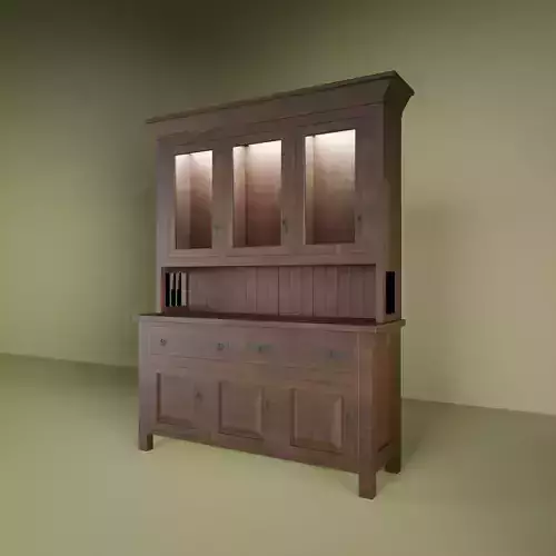 Game Ready Vintage Wooden Cabinet PBR Textured