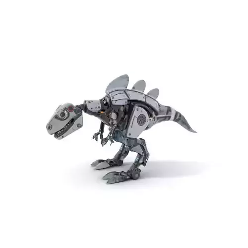 Futuristic Robotic Dinosaur Model Pack Low-poly 3D model