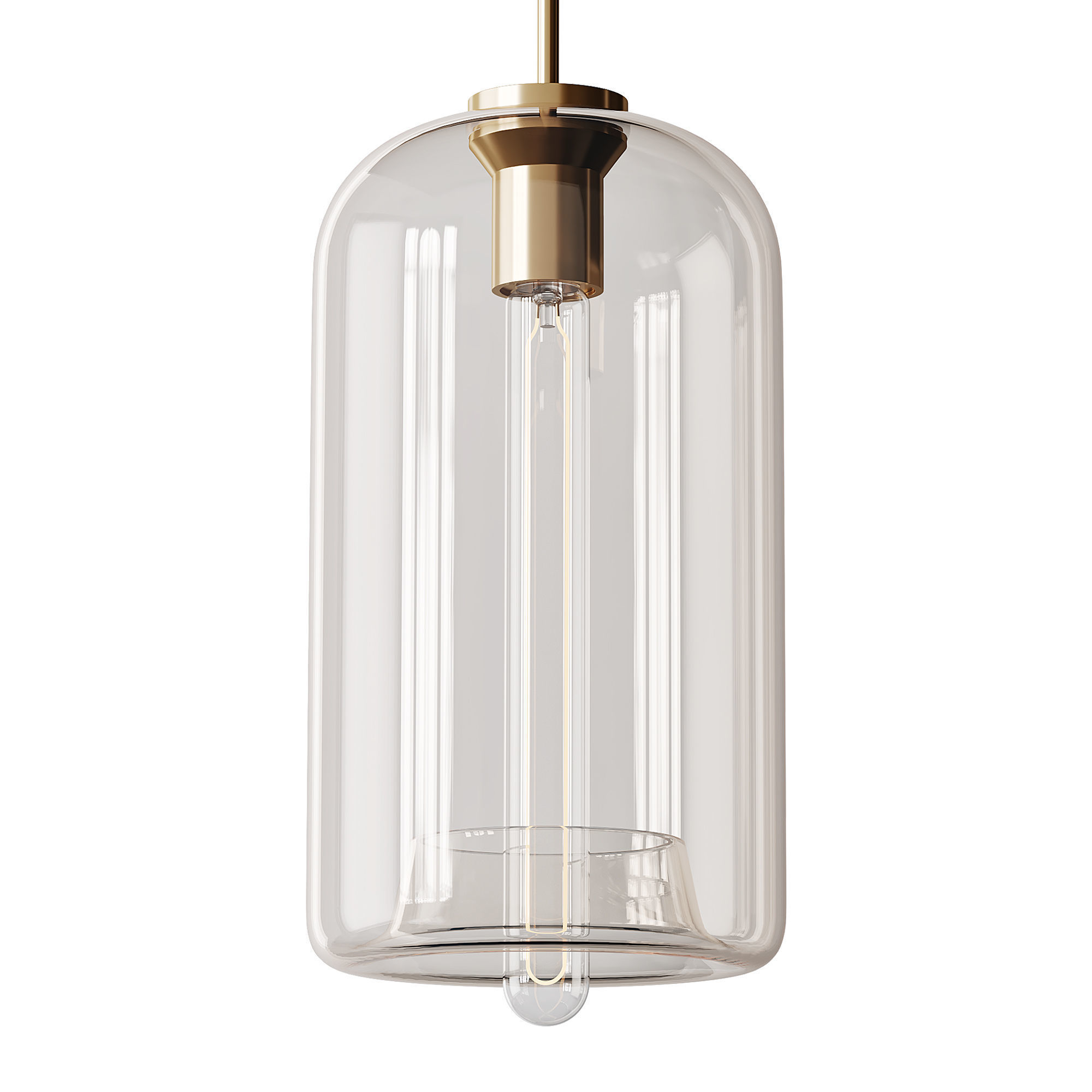 Moderne glazen hanglampen light 3D model_10