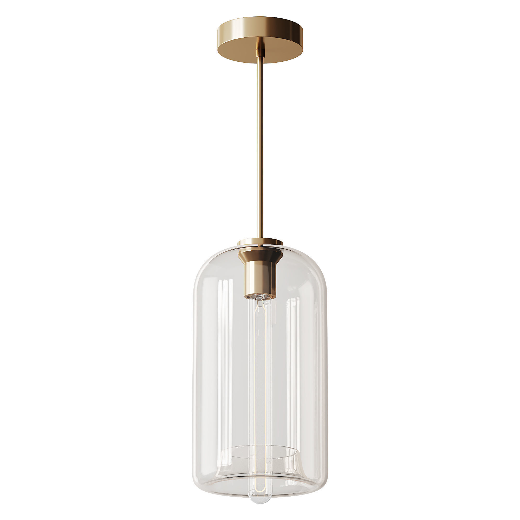 Moderne glazen hanglampen light 3D model_6