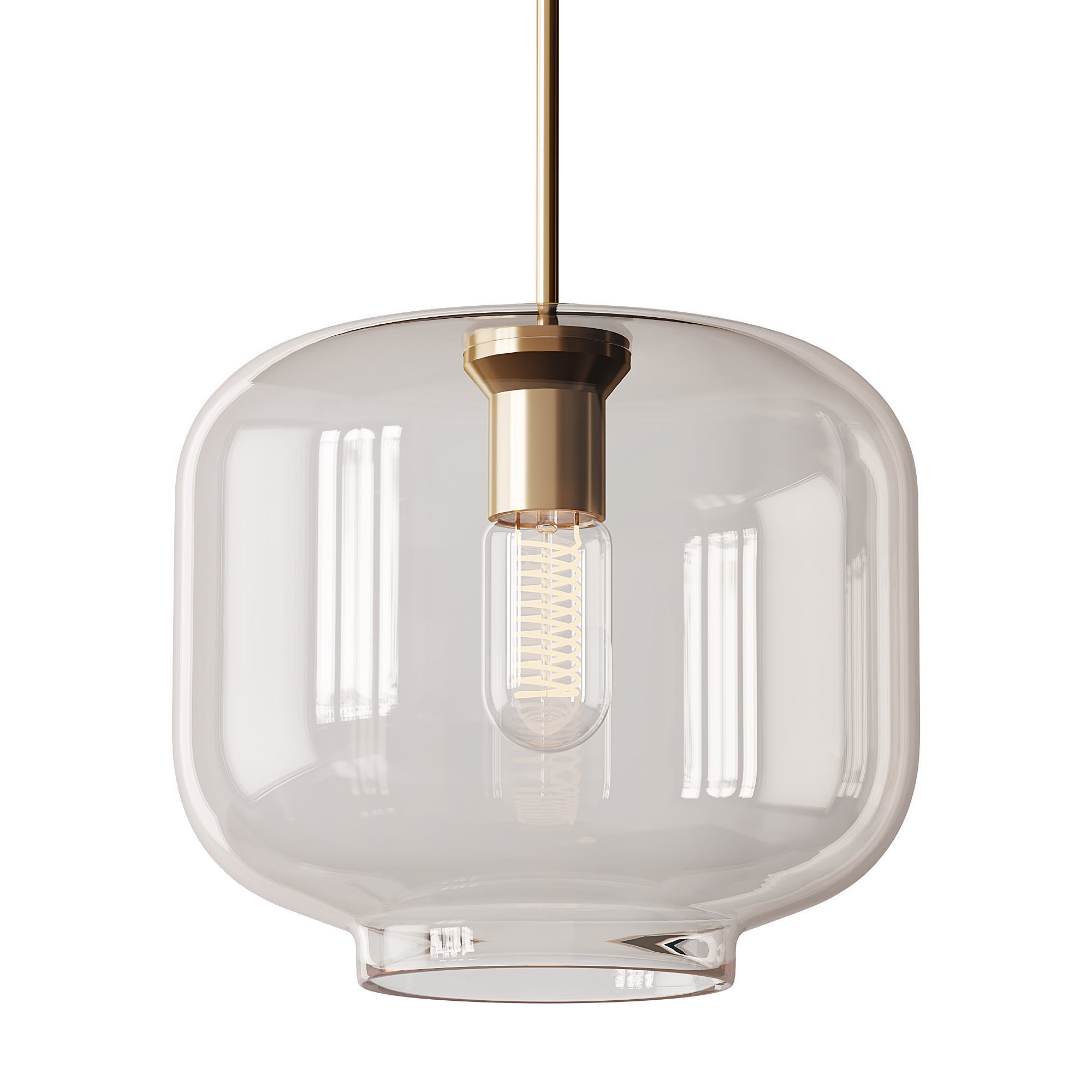 Moderne glazen hanglampen light 3D model_9