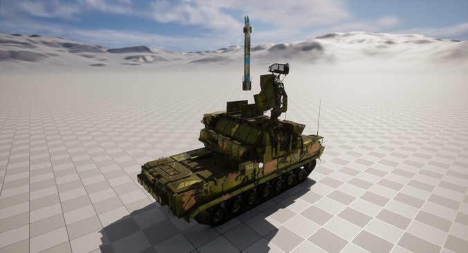 HQ-17 Air Defense System Low-poly 3D model