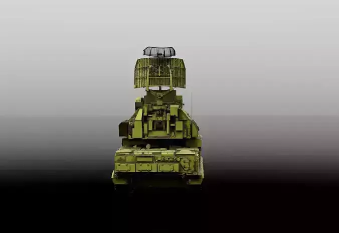 HQ-17 Air Defense System Low-poly 3D model