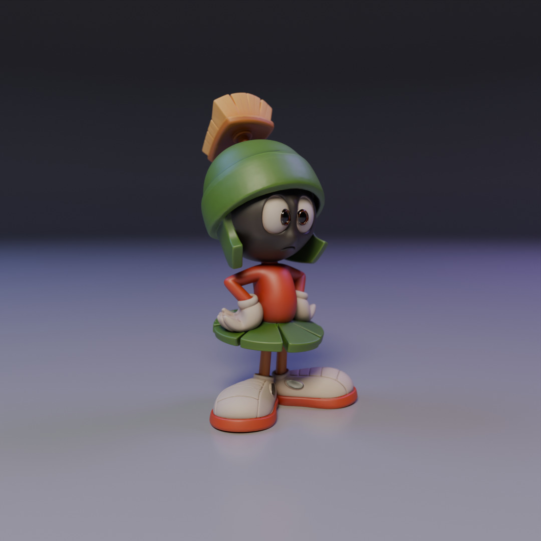 Marvin the Martian 3D print model_7