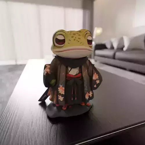 ninja frog 3D print model
