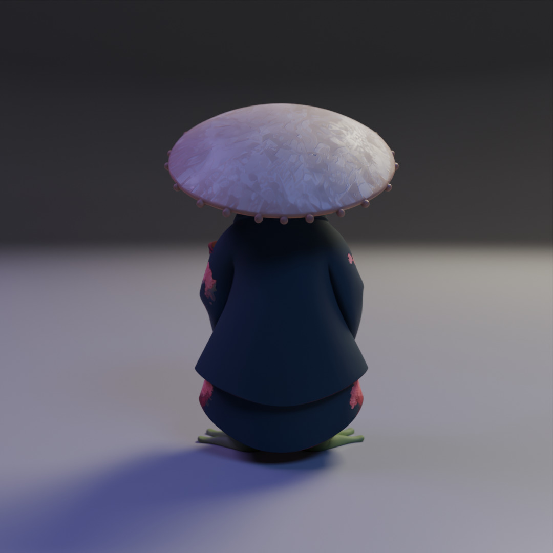 sapo japones 3D print model_6