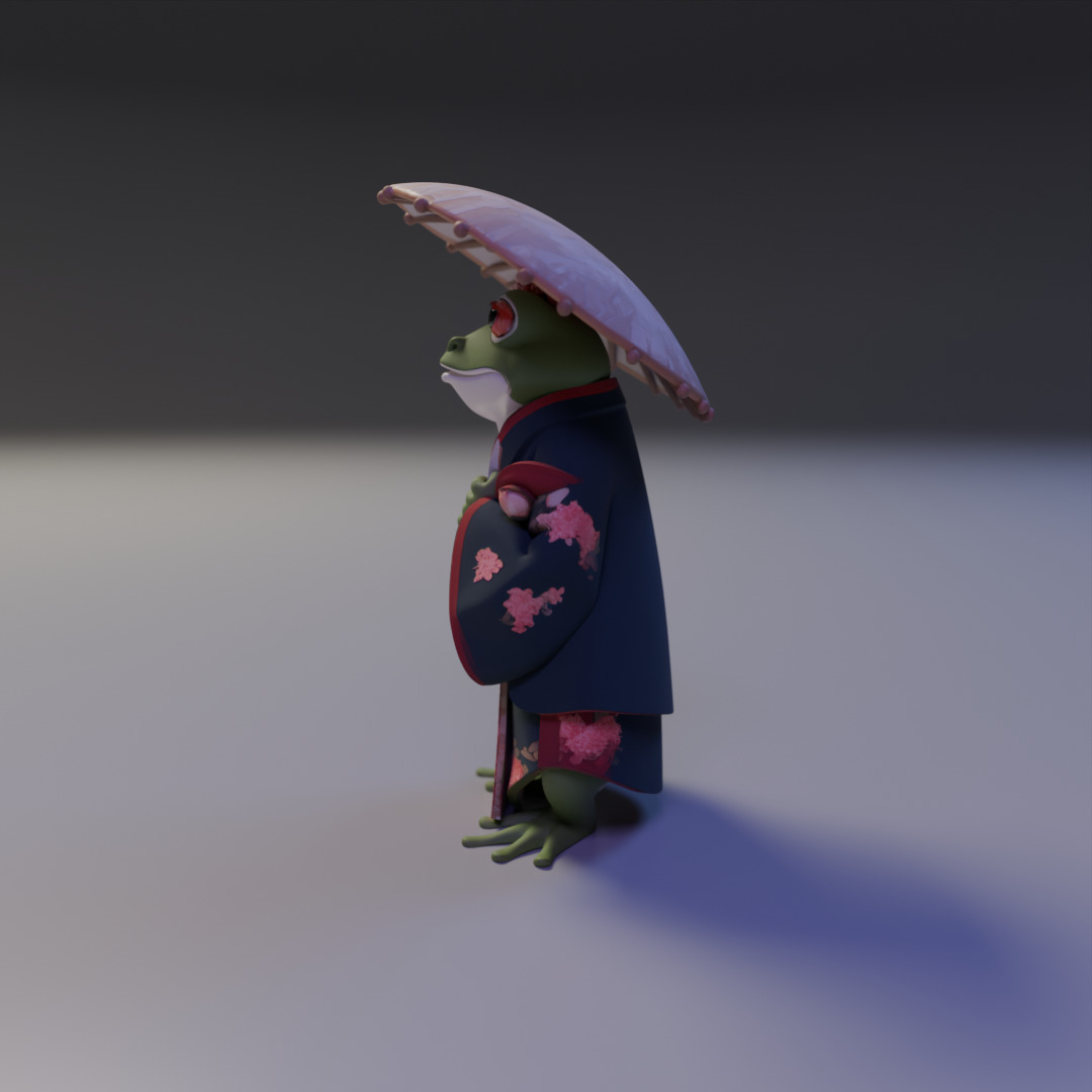 sapo japones 3D print model_4