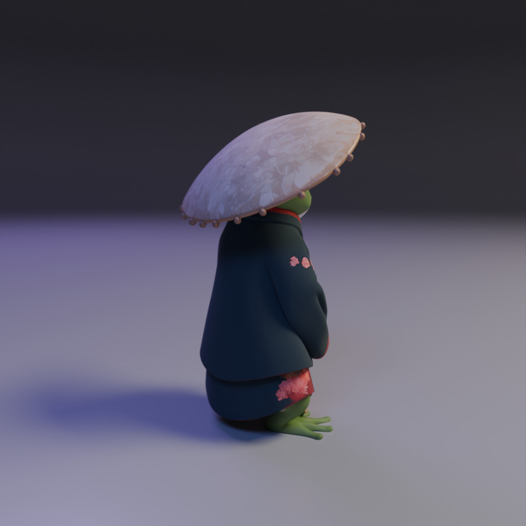 sapo japones 3D print model_14