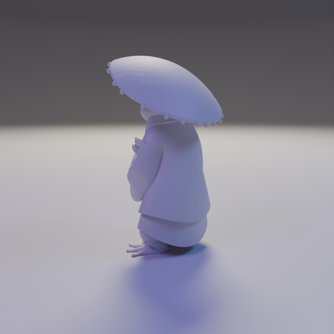 sapo japones 3D print model_11