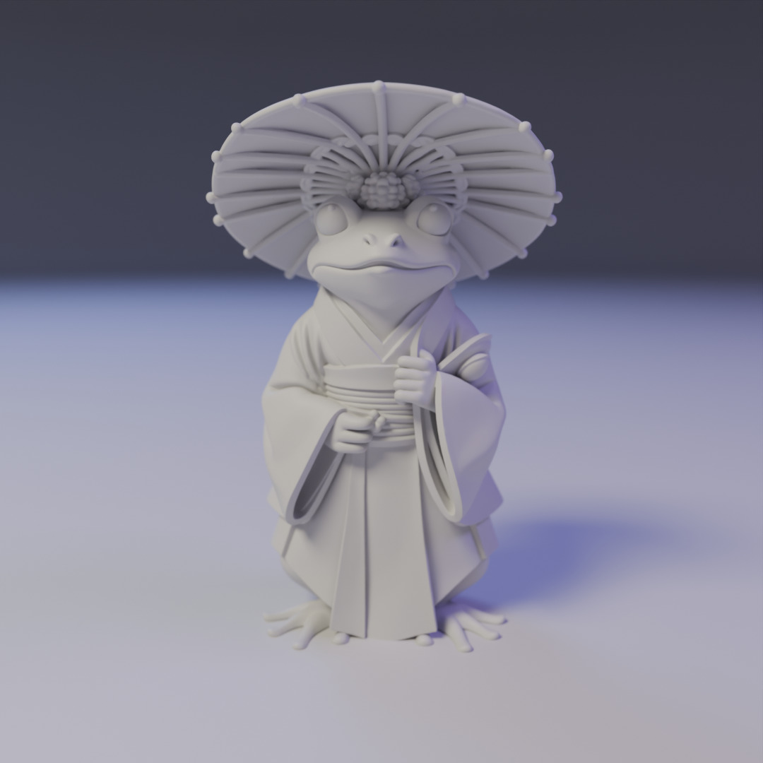 sapo japones 3D print model_15