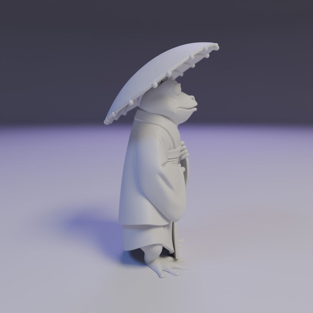 sapo japones 3D print model_1
