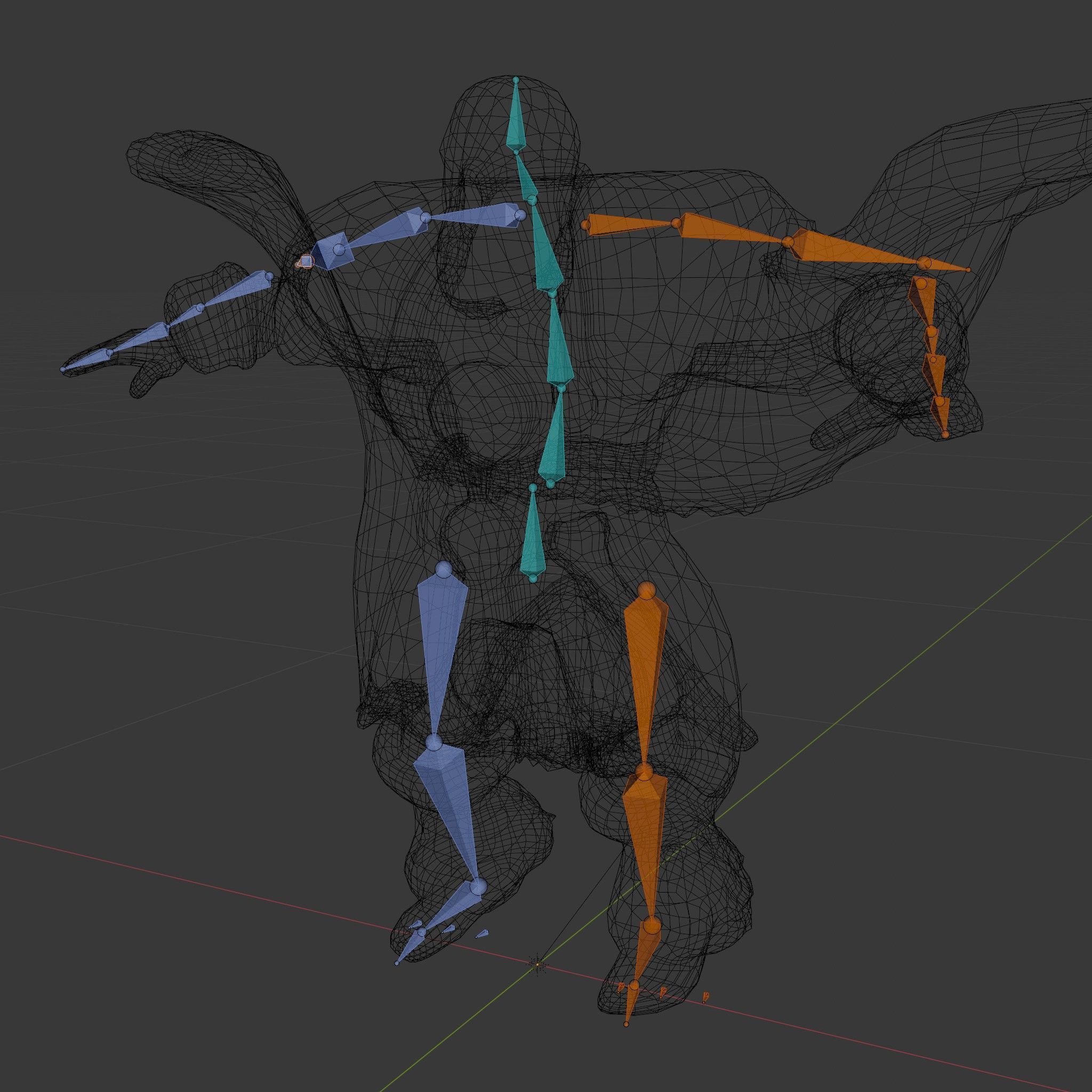 Viking Warrior Character Model Rigged and Animated Low-poly 3D model_7