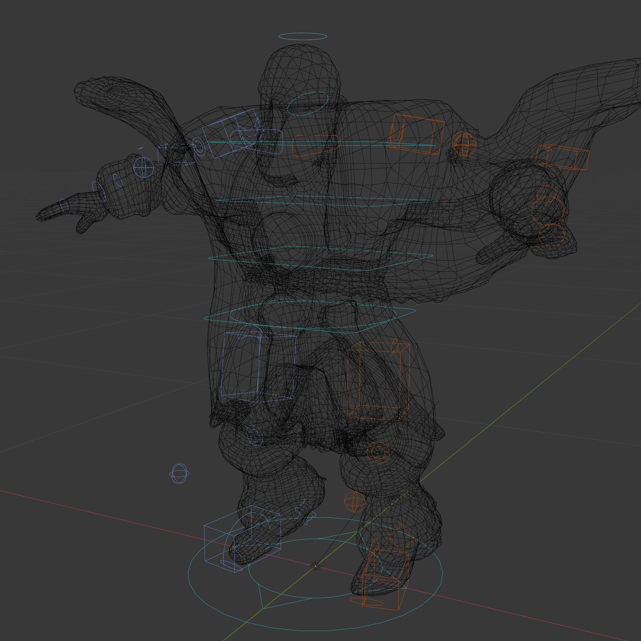 Viking Warrior Character Model Rigged and Animated Low-poly 3D model_6