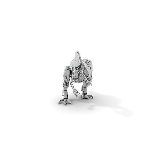 Futuristic Cyber Dinosaur Model Pack Low-poly 3D model
