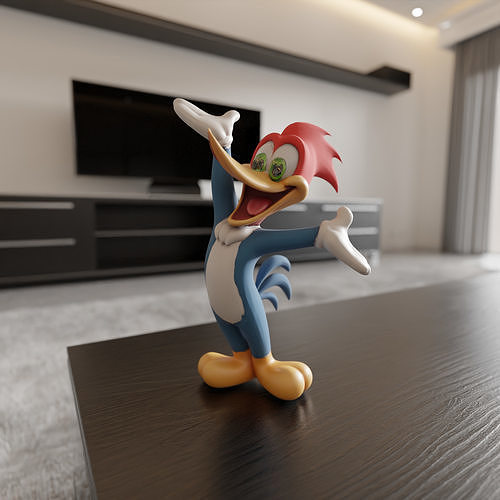 Woody Woodpecker 3D print model