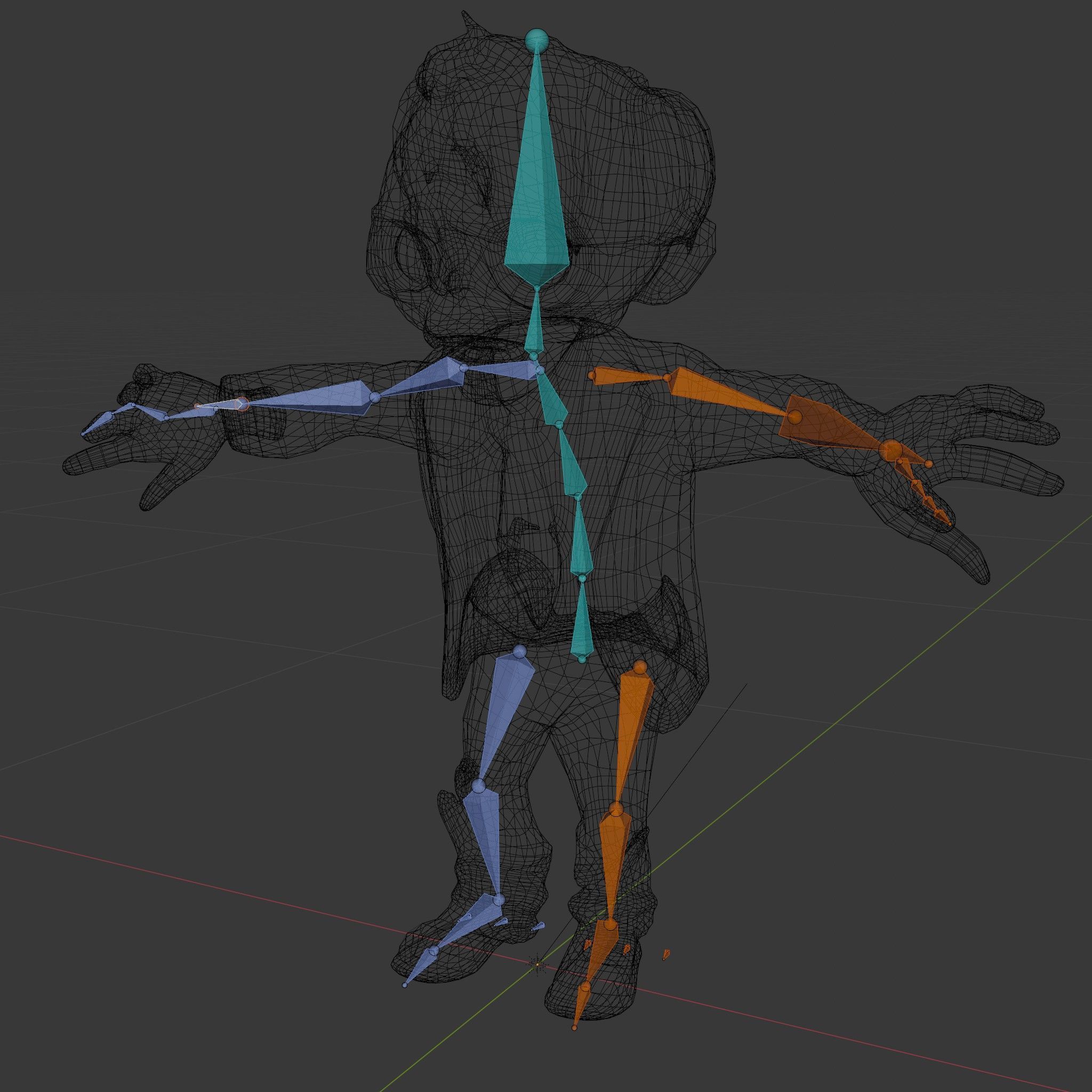 Zombie Businessman Rigged and Animated D Character Model Low-poly 3D model_7