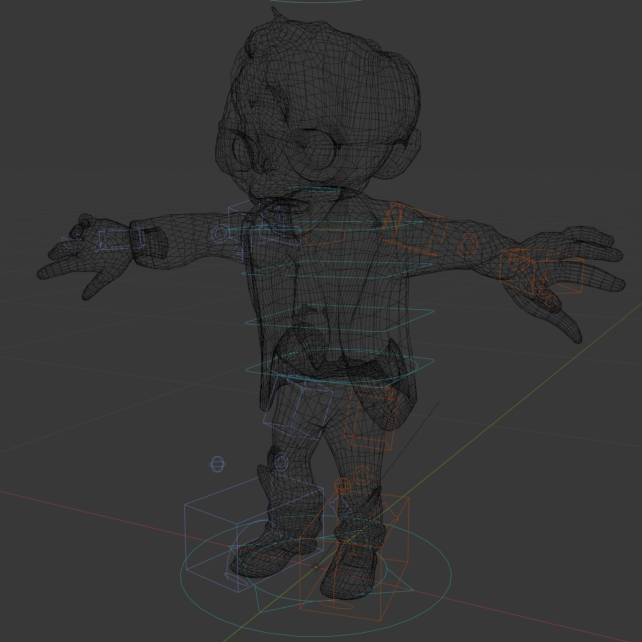 Zombie Businessman Rigged and Animated D Character Model Low-poly 3D model_6