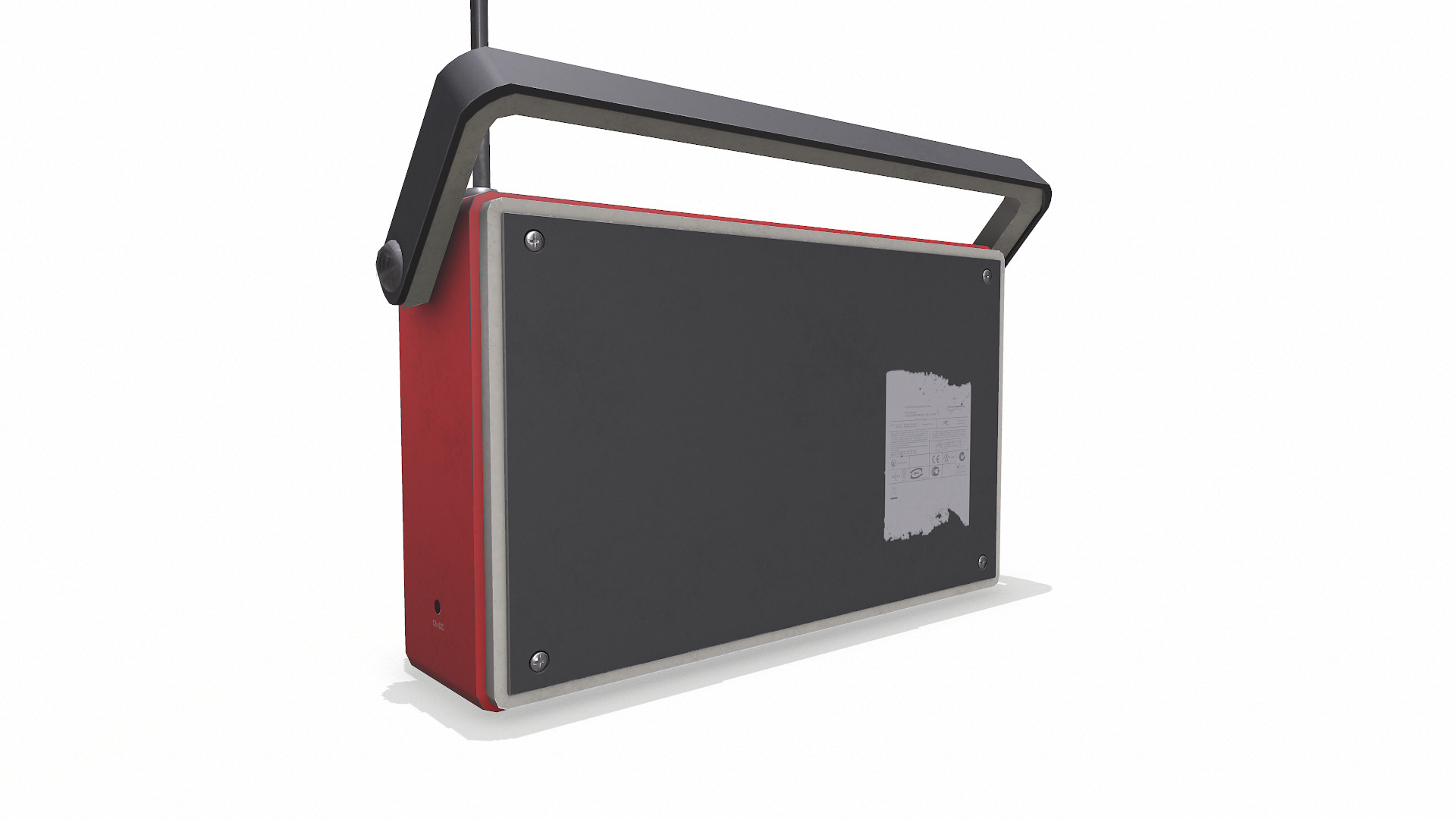 Old Retro Vintage Radio Low-poly PBR Low-poly 3D model_10