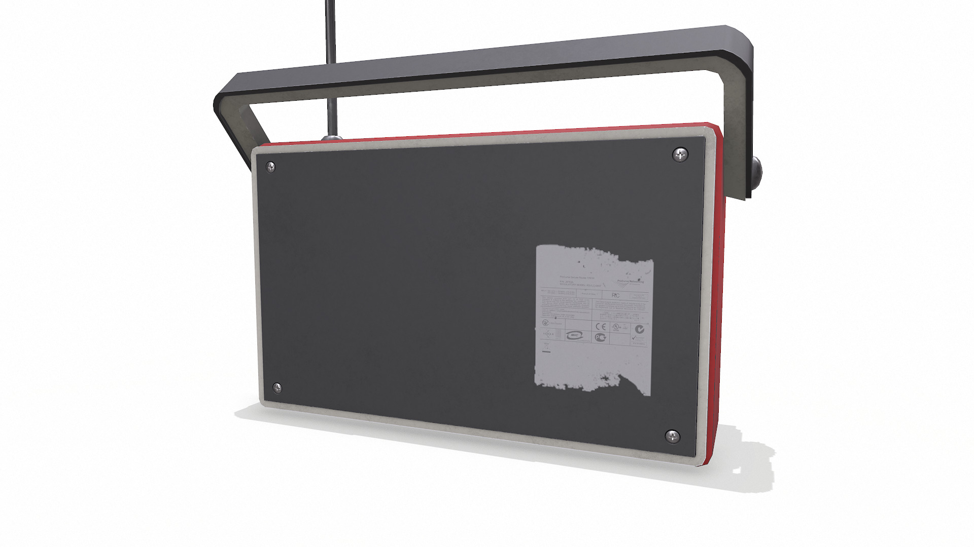 Old Retro Vintage Radio Low-poly PBR Low-poly 3D model_11