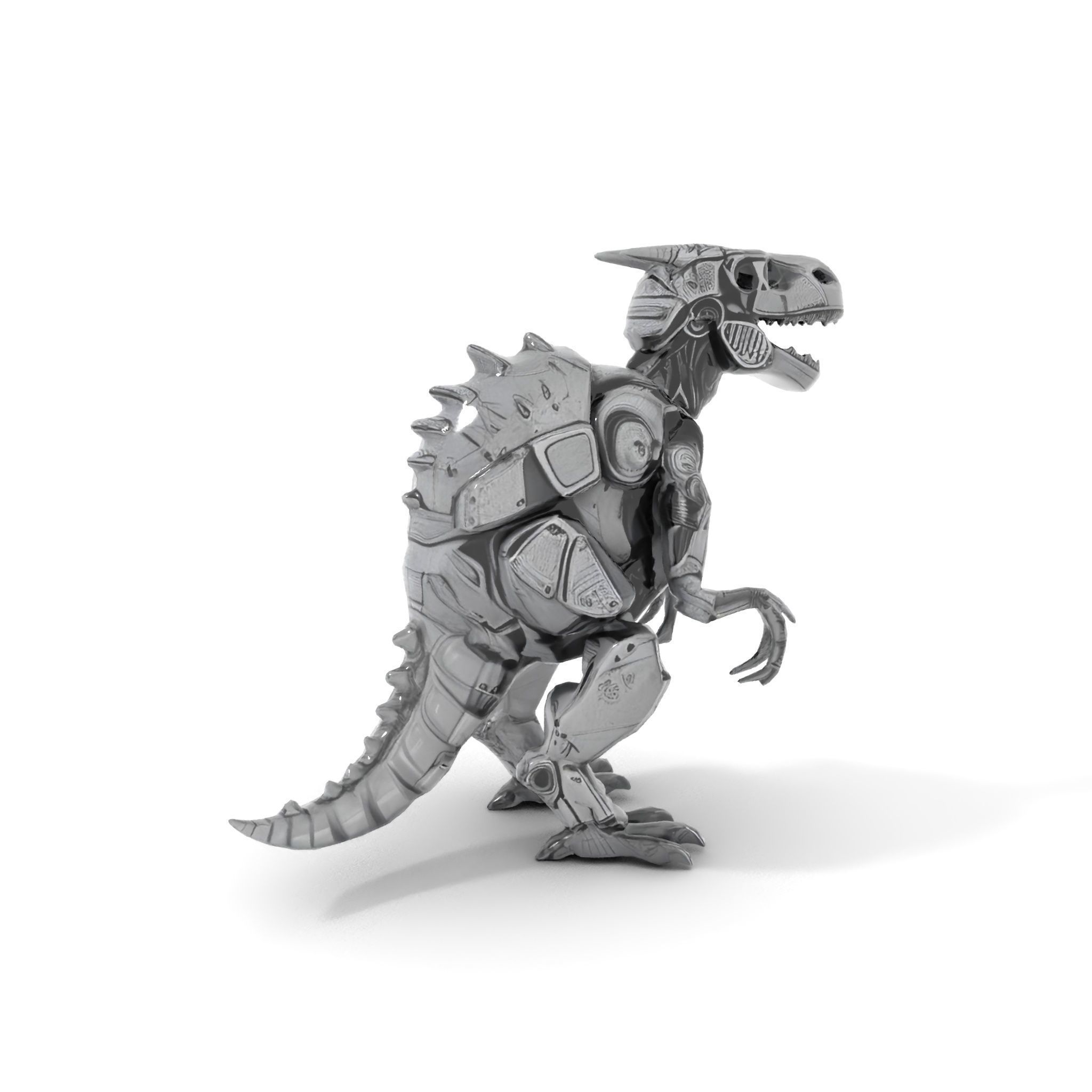 Futuristic Robotic Dinosaur Model Pack Low-poly 3D model_13