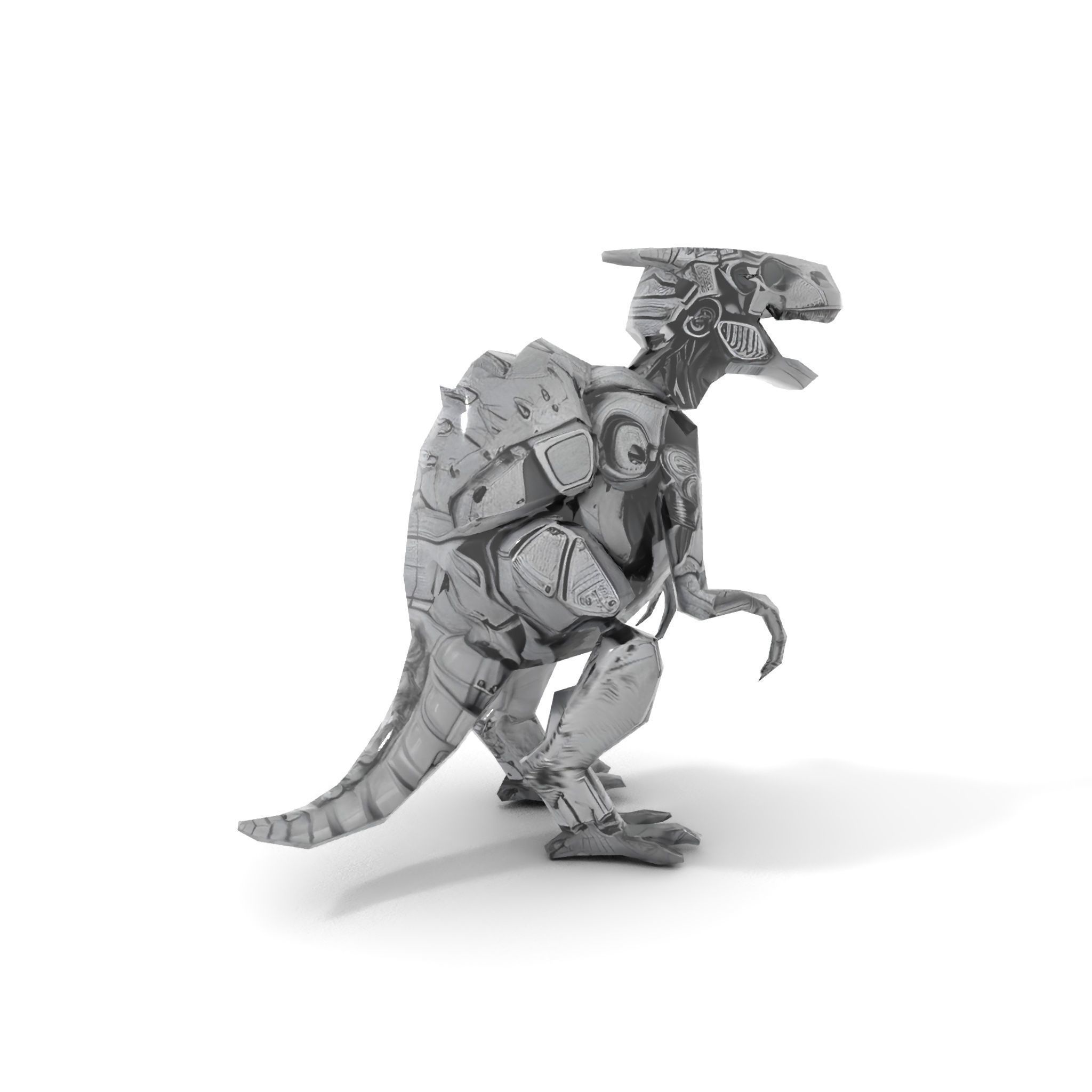 Futuristic Robotic Dinosaur Model Pack Low-poly 3D model_14