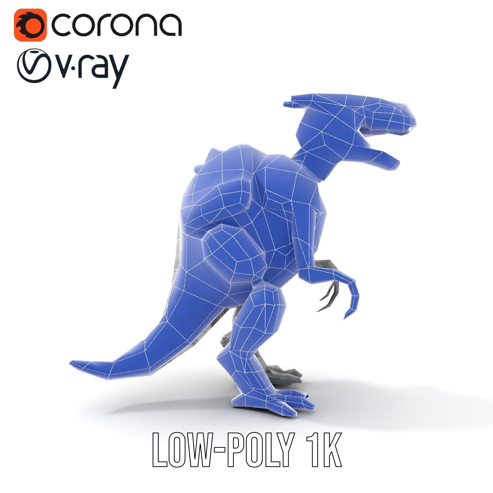 Futuristic Robotic Dinosaur Model Pack Low-poly 3D model_22