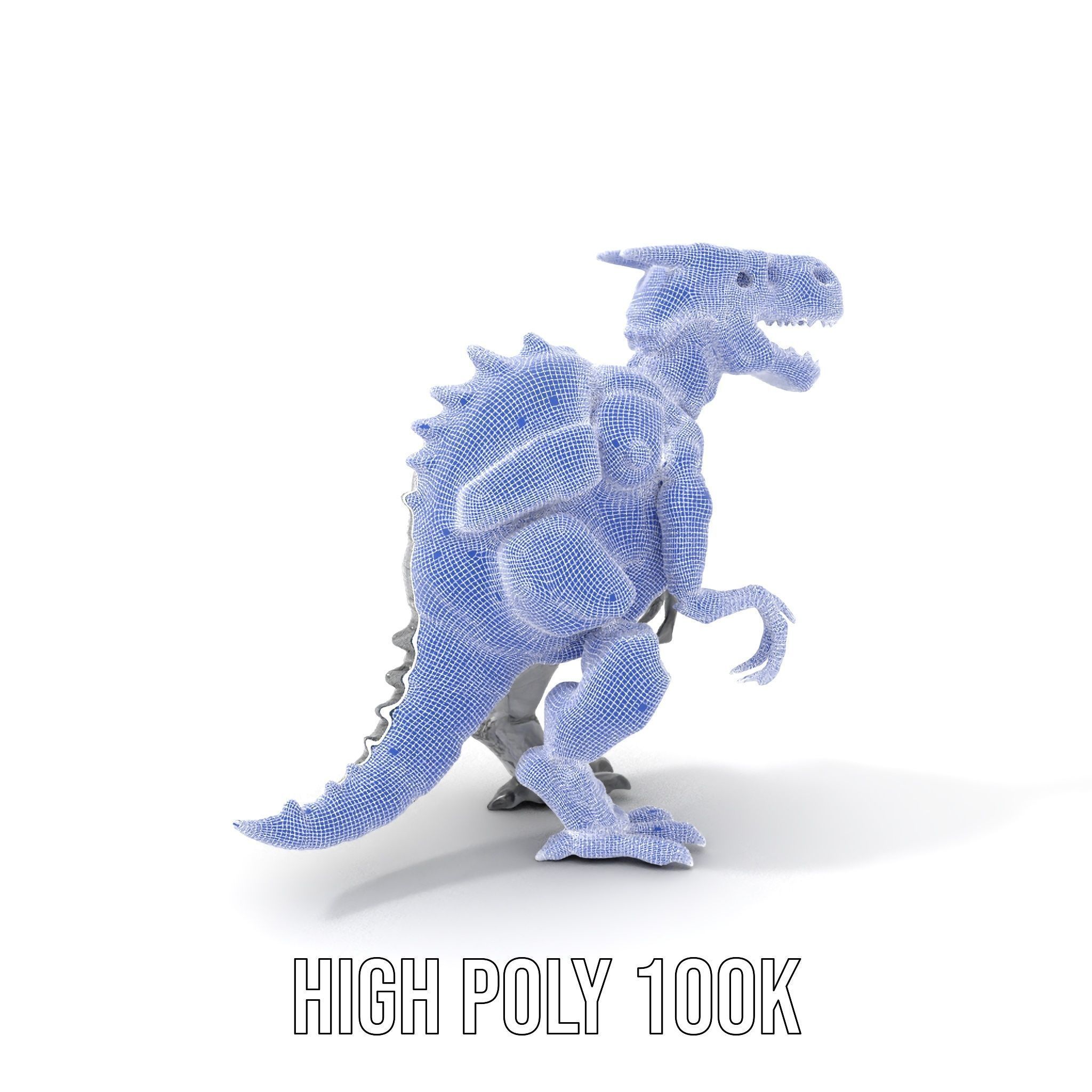 Futuristic Robotic Dinosaur Model Pack Low-poly 3D model_4