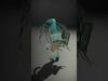 Cartoon Zombie Kid with Dreadlocks Rigged and Animated Low-poly 3D model_2