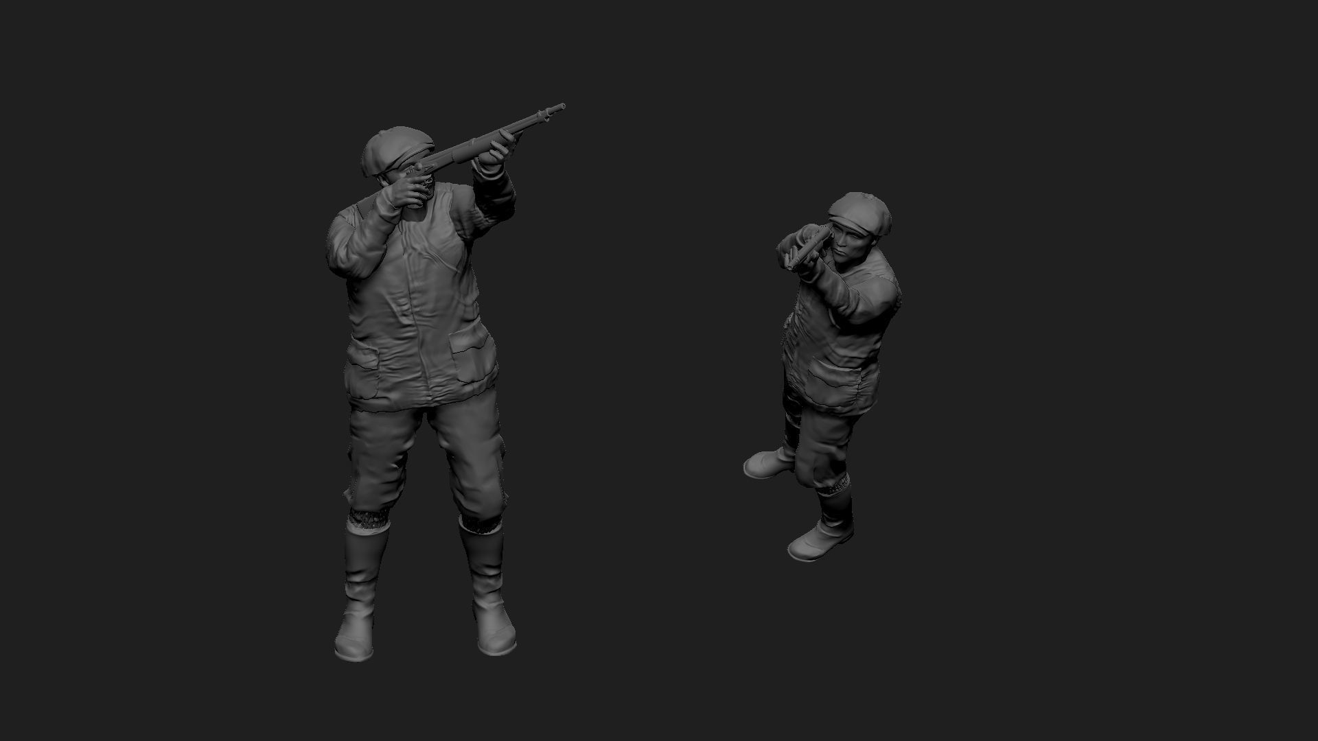 hunter 3D print model_3