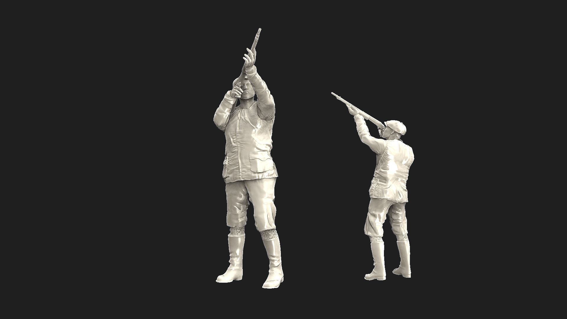 hunter 3D print model_2