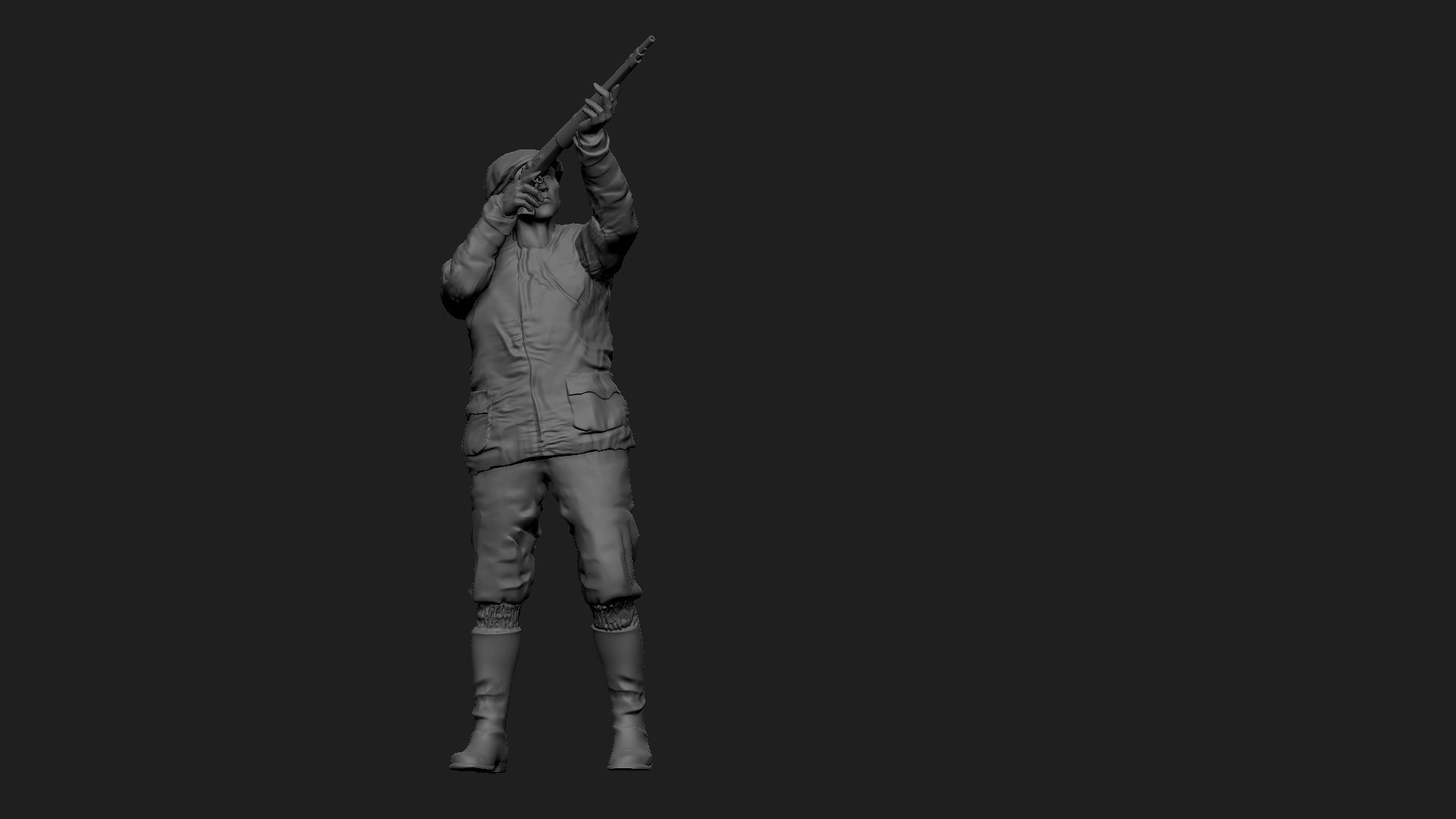 hunter 3D print model_1