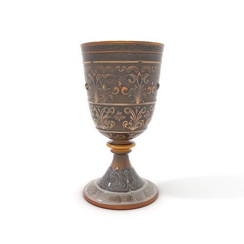 Medieval Ornate Goblet model pack Low-poly 3D model