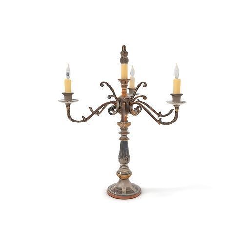 Antique Candle Holder with Detailing Model Pack Low-poly 3D model