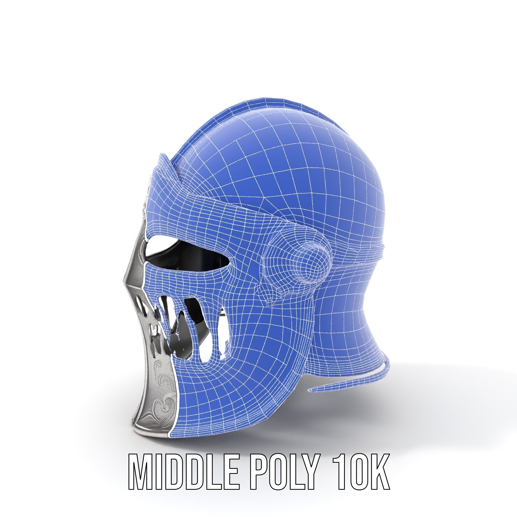 Medieval Decorative Helmet model pack Low-poly 3D model_26