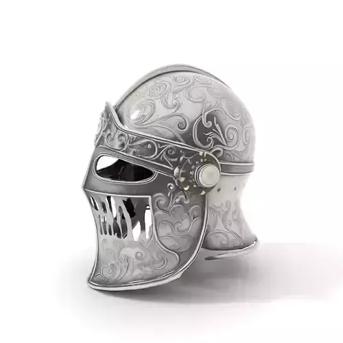 Medieval Decorative Helmet model pack Low-poly 3D model