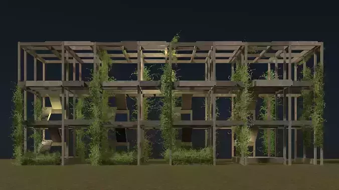 Abandoned building 25-32 3D model