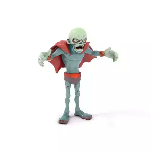 Zombie Overlord Character Model  Rigged and Animated