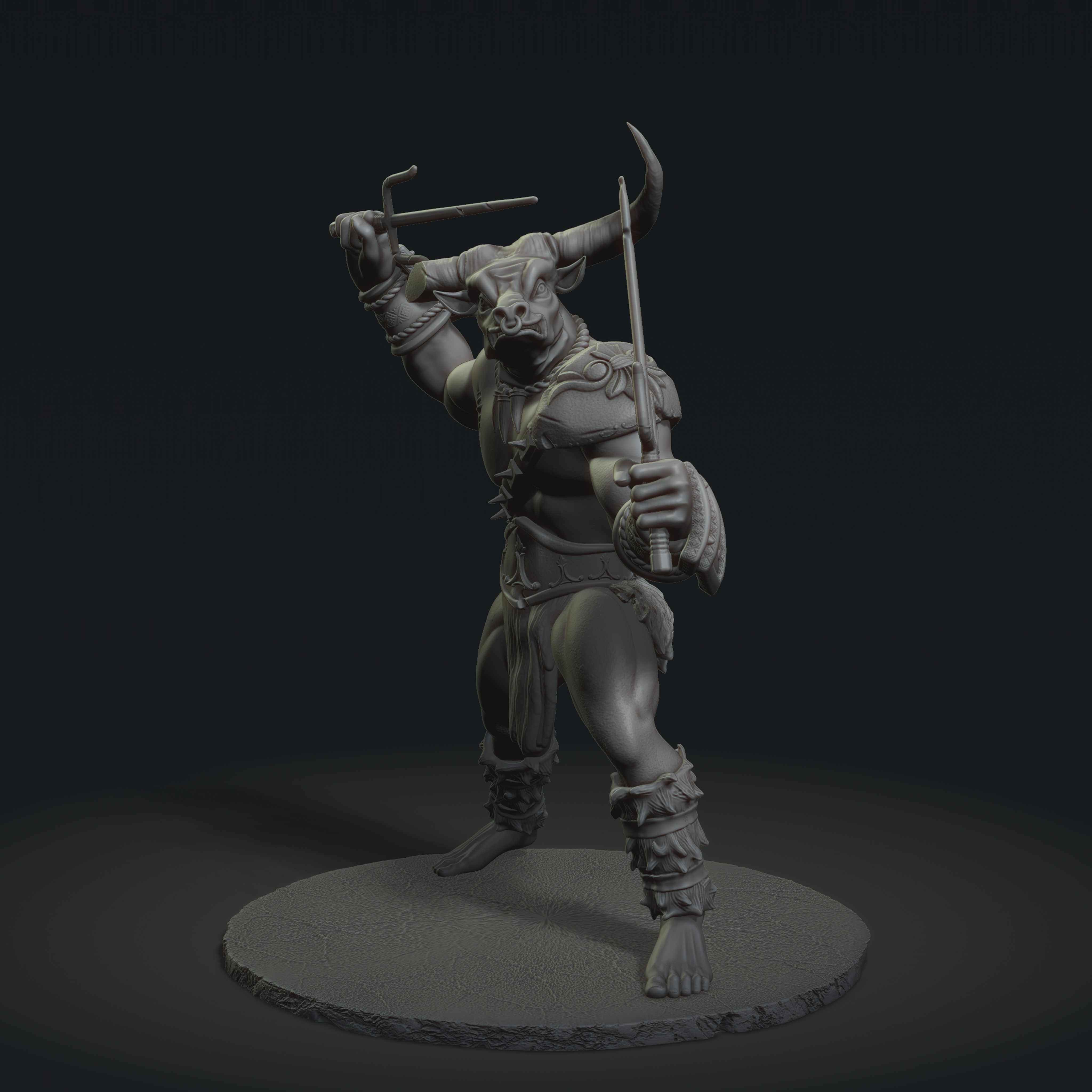 Bull 3D Model STL File for 3D Printing 3D print model_1