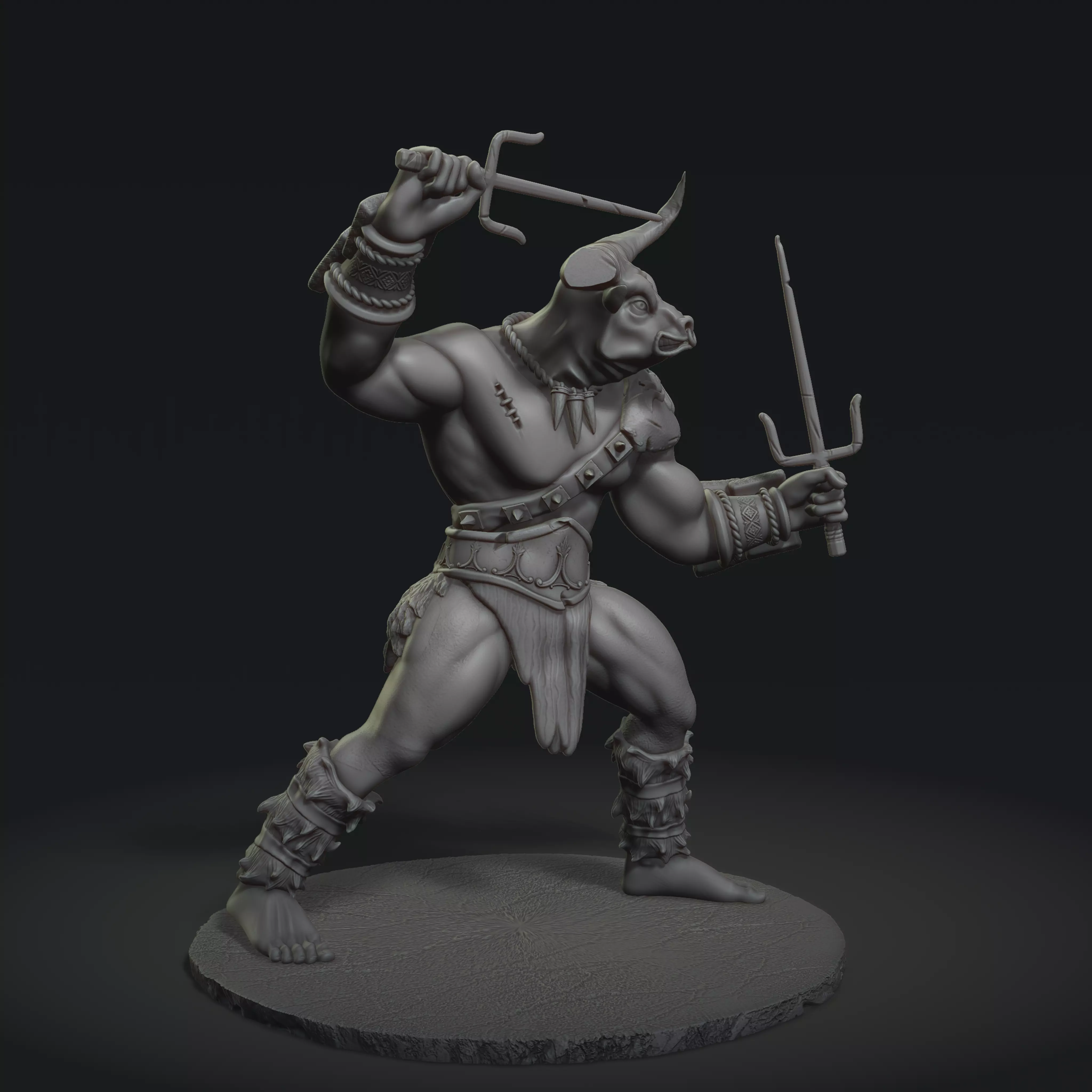 Bull 3D Model STL File for 3D Printing 3D print model_0