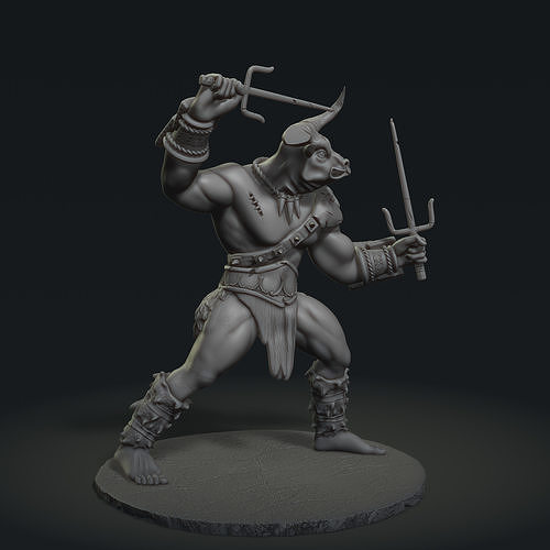 Bull 3D Model STL File for 3D Printing 3D print model