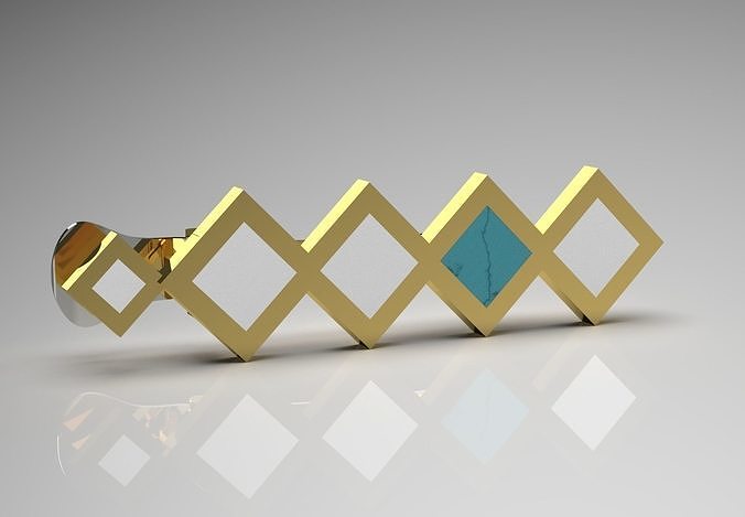 men tie clip sj0021 3D print model