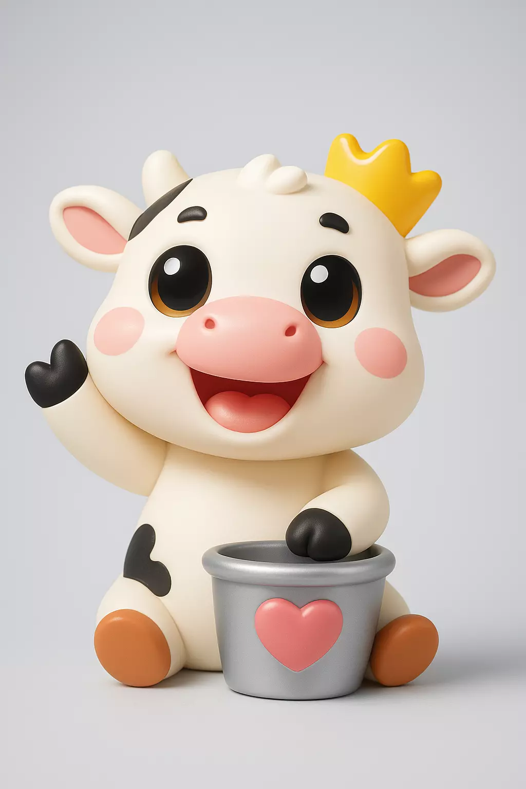 Kawaii Baby Cow 3D print model_0