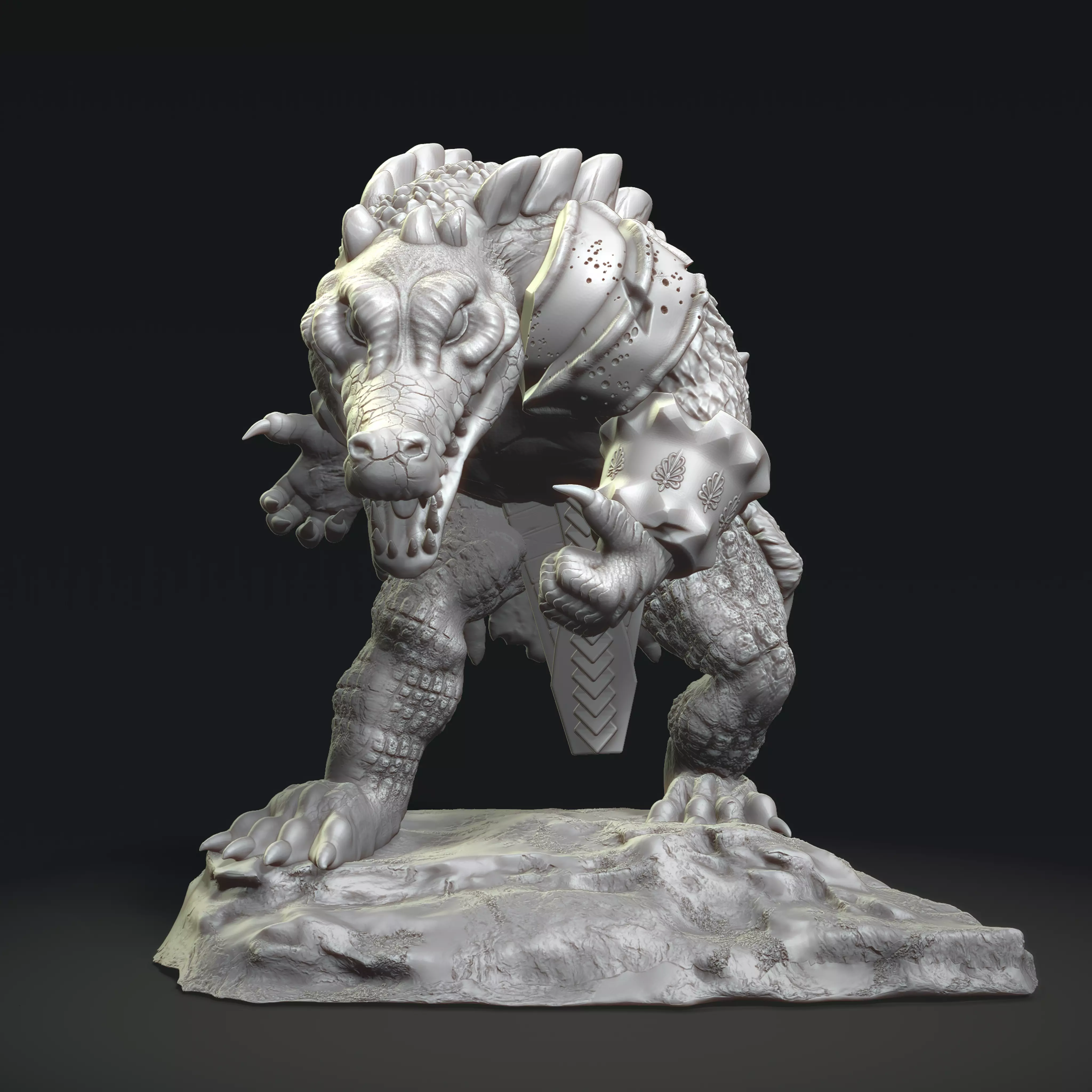 Alligator 3D Model STL File for 3D Printing 3D print model