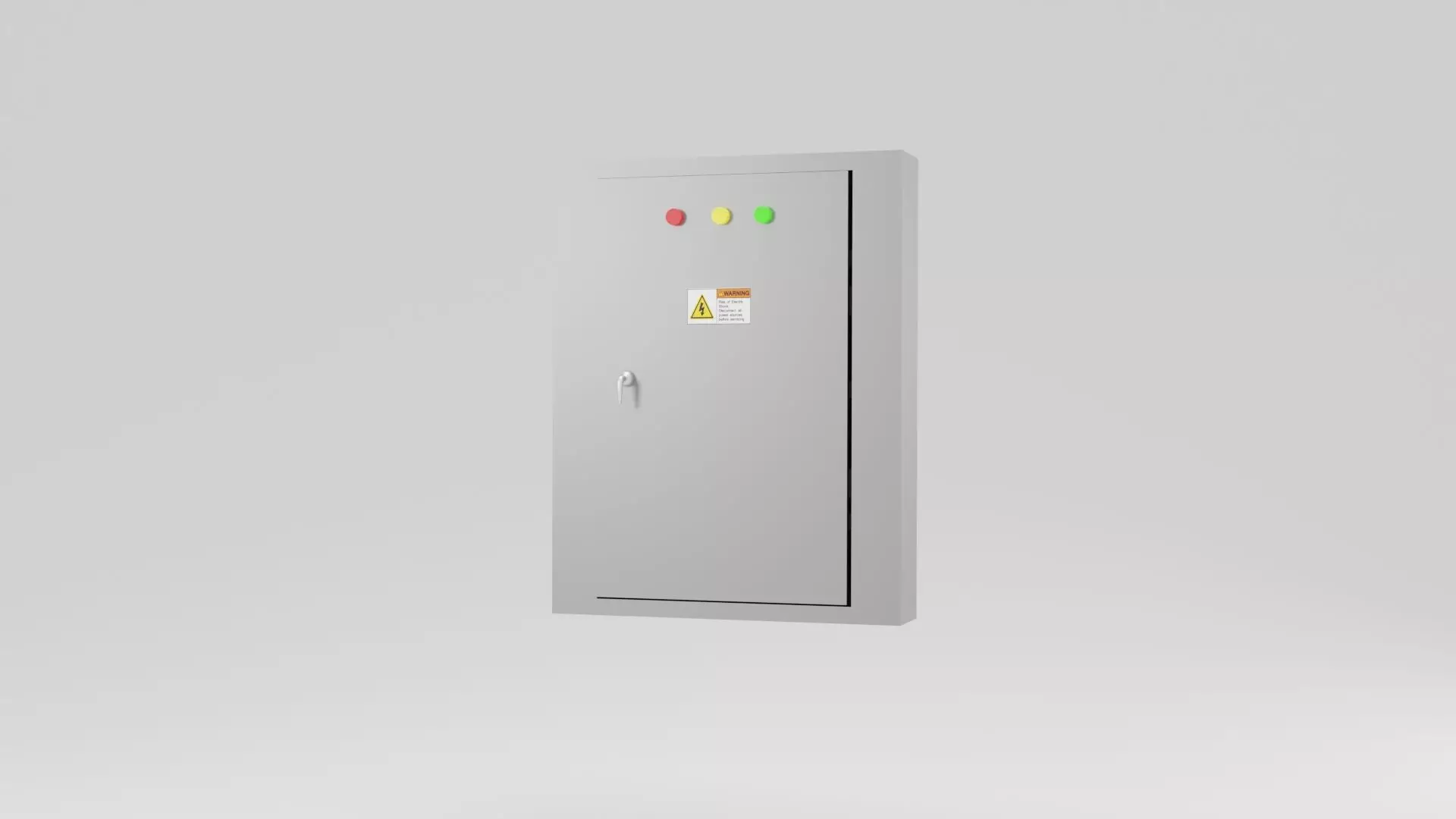 Electrical panel boxes Low-poly 3D model_0
