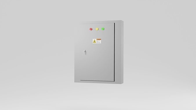 Electrical panel boxes Low-poly 3D model
