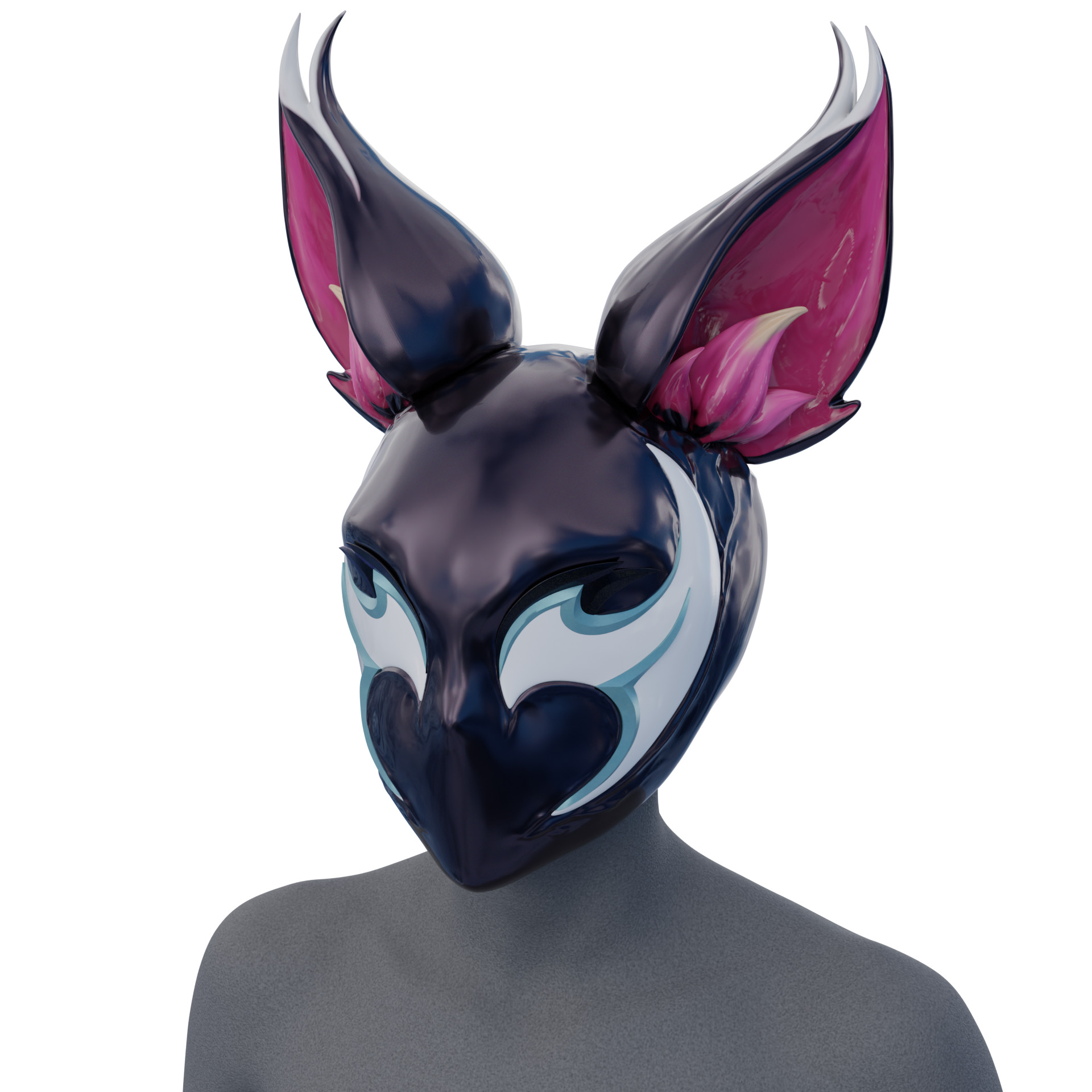 Squirrel Girl - Symbiote Squirrel Helmet mask marvel rivals 3D print model_10