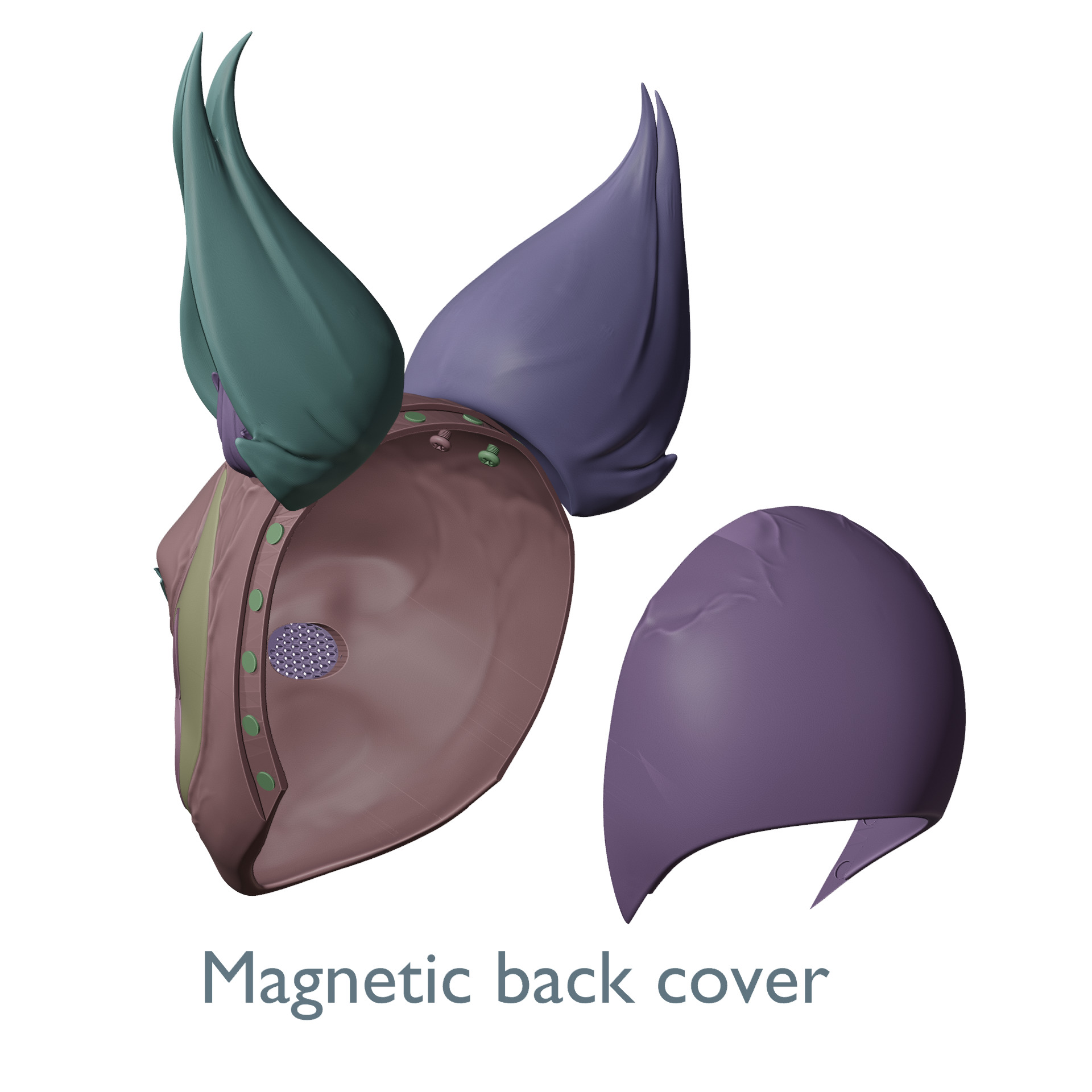 Squirrel Girl - Symbiote Squirrel Helmet mask marvel rivals 3D print model_4