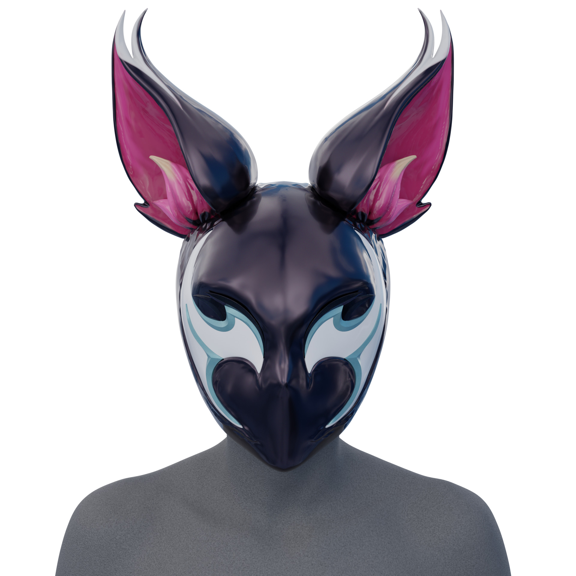 Squirrel Girl - Symbiote Squirrel Helmet mask marvel rivals 3D print model_14